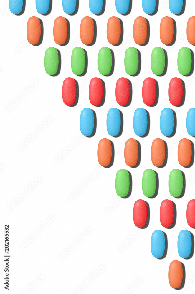 Medicine. Medical pills on white background. Group of objects. Creative style. Medicine. Medical pills on white background. Group of objects. Creative style.