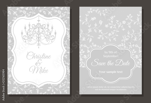 invitation card for wedding, romantic event