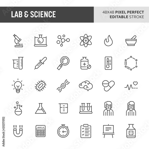 Lab & Science Vector Icon Set