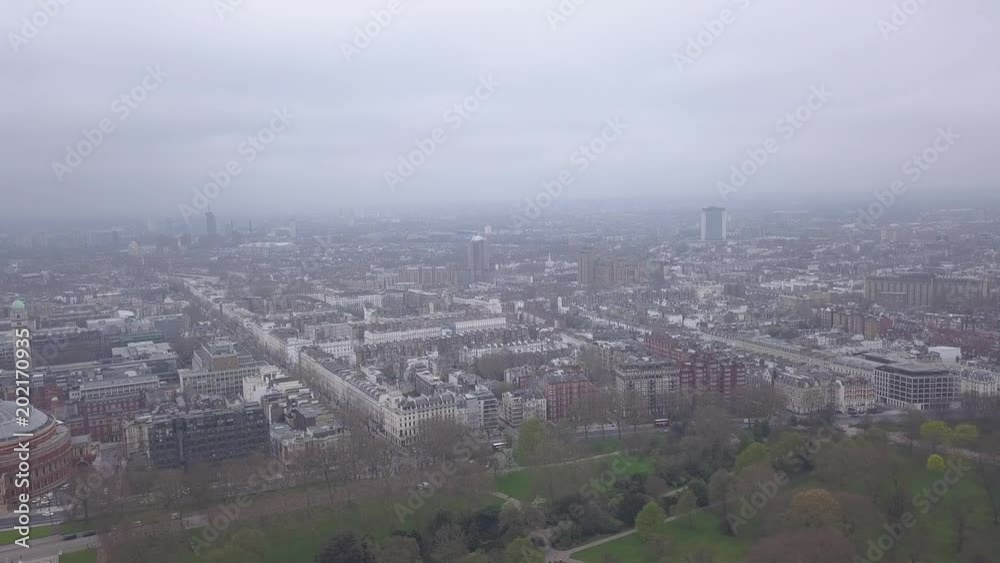 Aerial view of London Hyde Park UK United Kingdom drone top view 4K UHD video Aerial view of London Hyde Park UK United Kingdom drone top view 4K UHD video