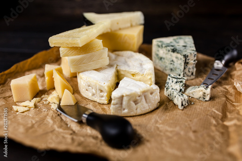 Different sorts of cheese