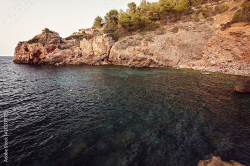 Cala Deia beach on Mallorca island, Spain
