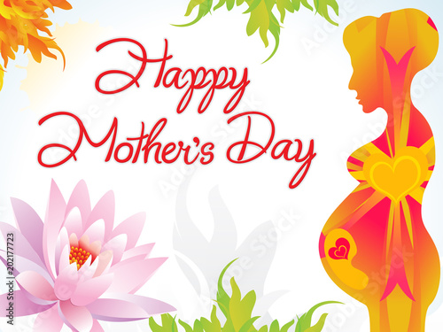 abstract artistic creative mother day background