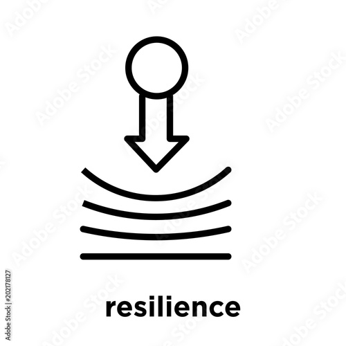 resilience icon isolated on white background