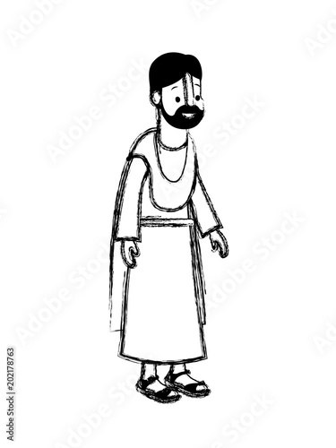apostle of Jesus character vector illustration design
