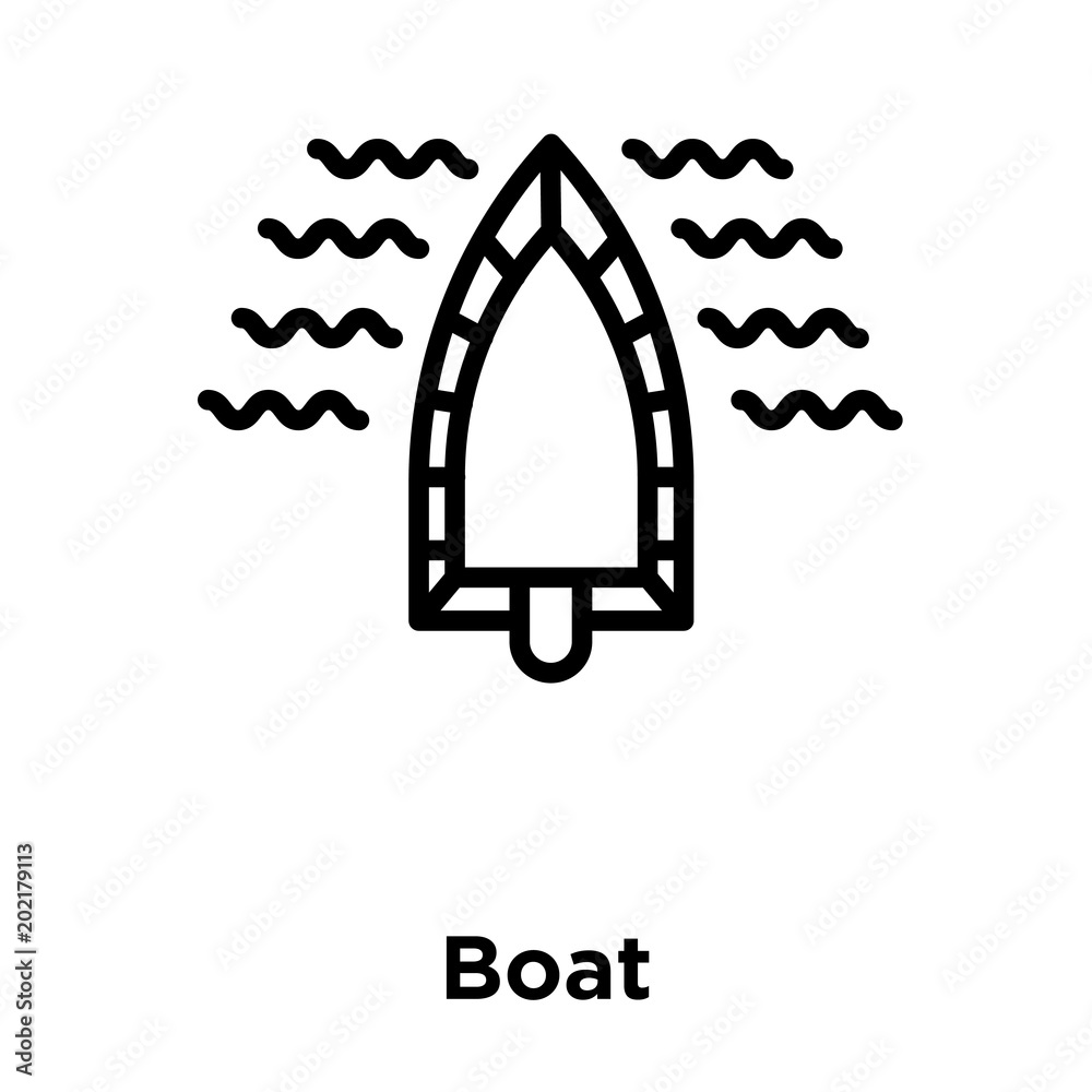 Boat icon isolated on white background Boat icon isolated on white background