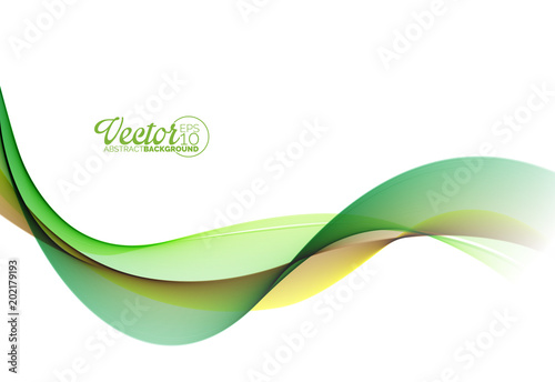 Abstract Wave Design on White Background. Vector Illustration.