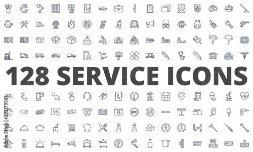 Service line icon vector