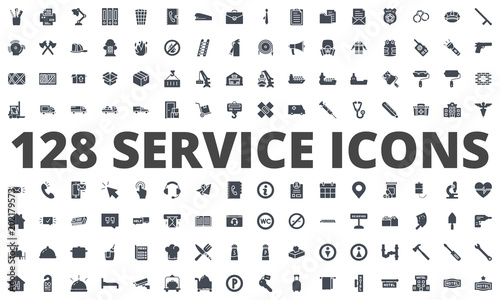 Service silhouette icon vector