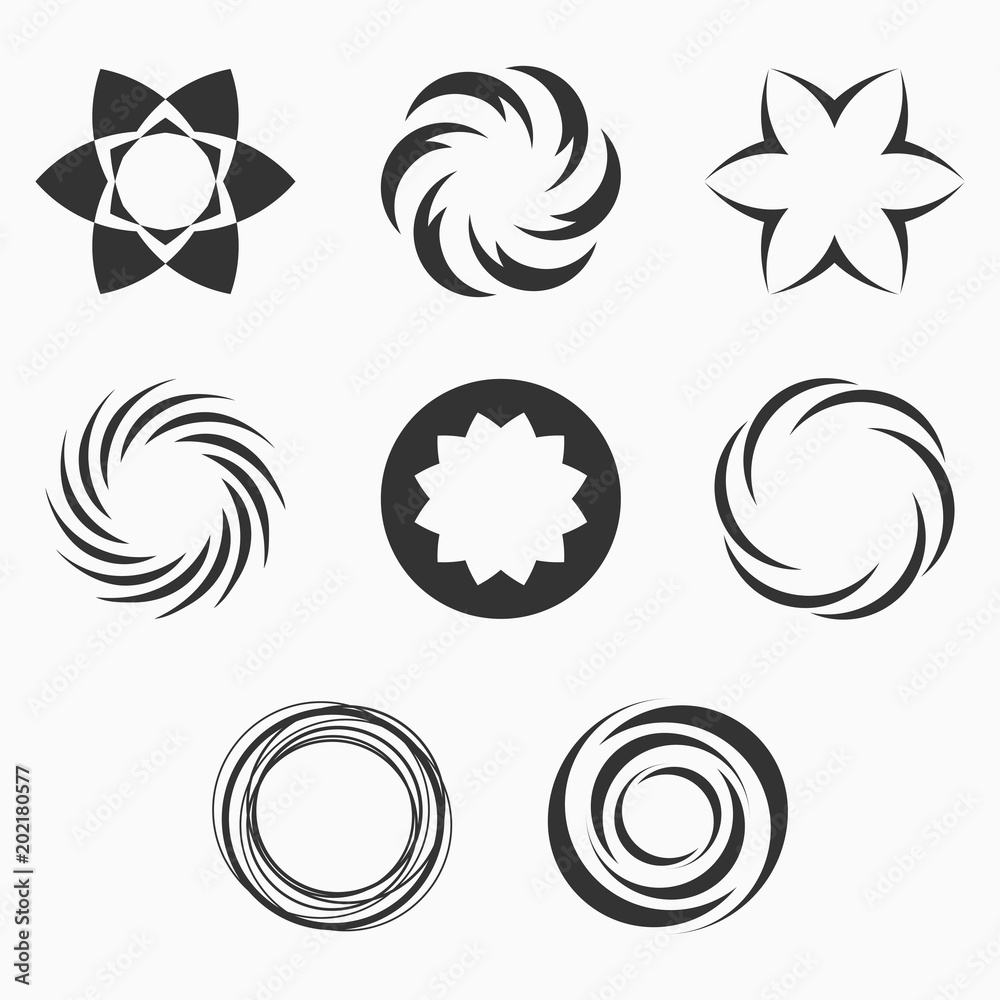 Abstract geometric shapes, symbols for your design. Abstract geometric shapes, symbols for your design.