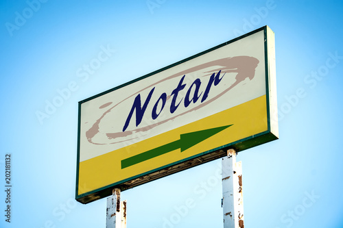 Schild 301 - Notar