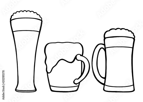 glasses of beer