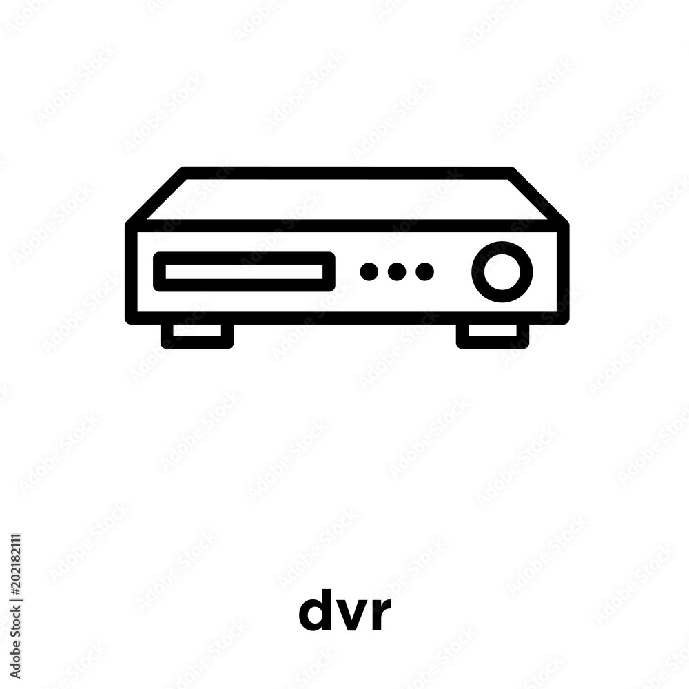 dvr icon isolated on white background dvr icon isolated on white background