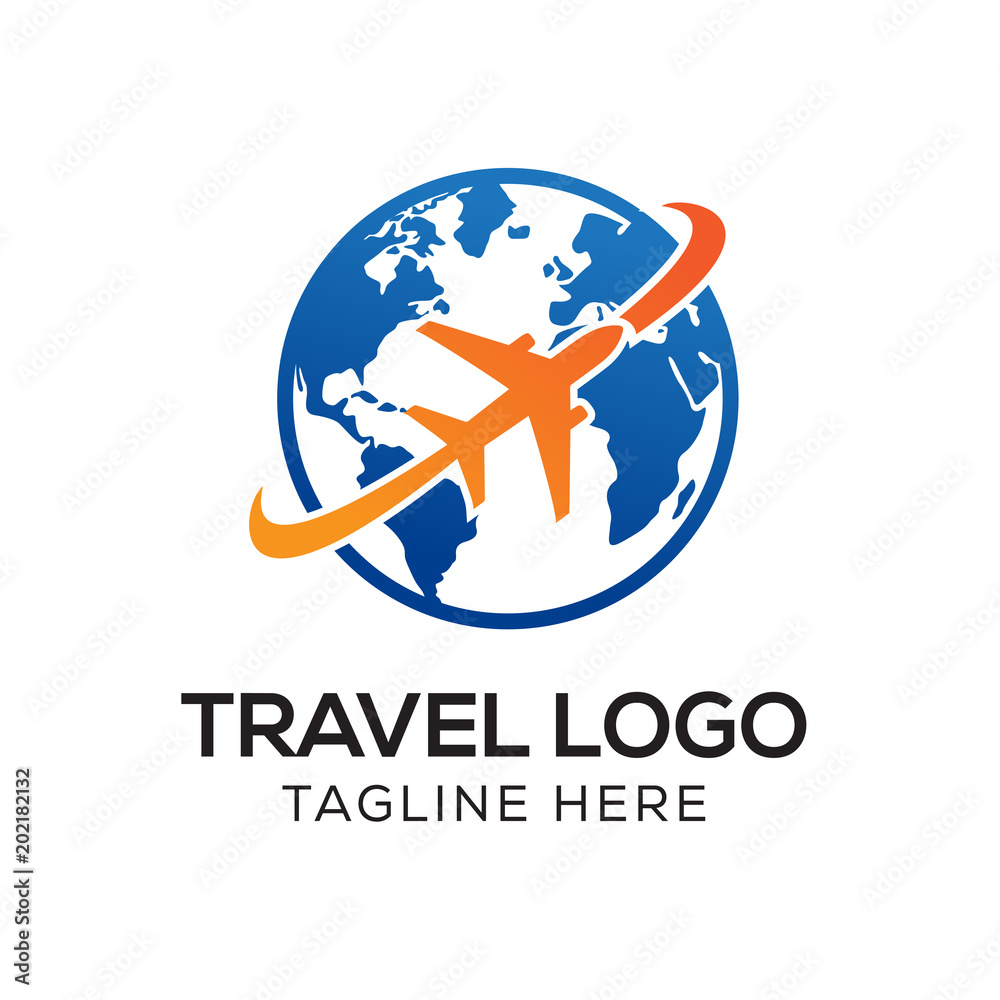 Travel Logo Template, Holiday Logo Template Travel Logo Template, Holiday Logo Template