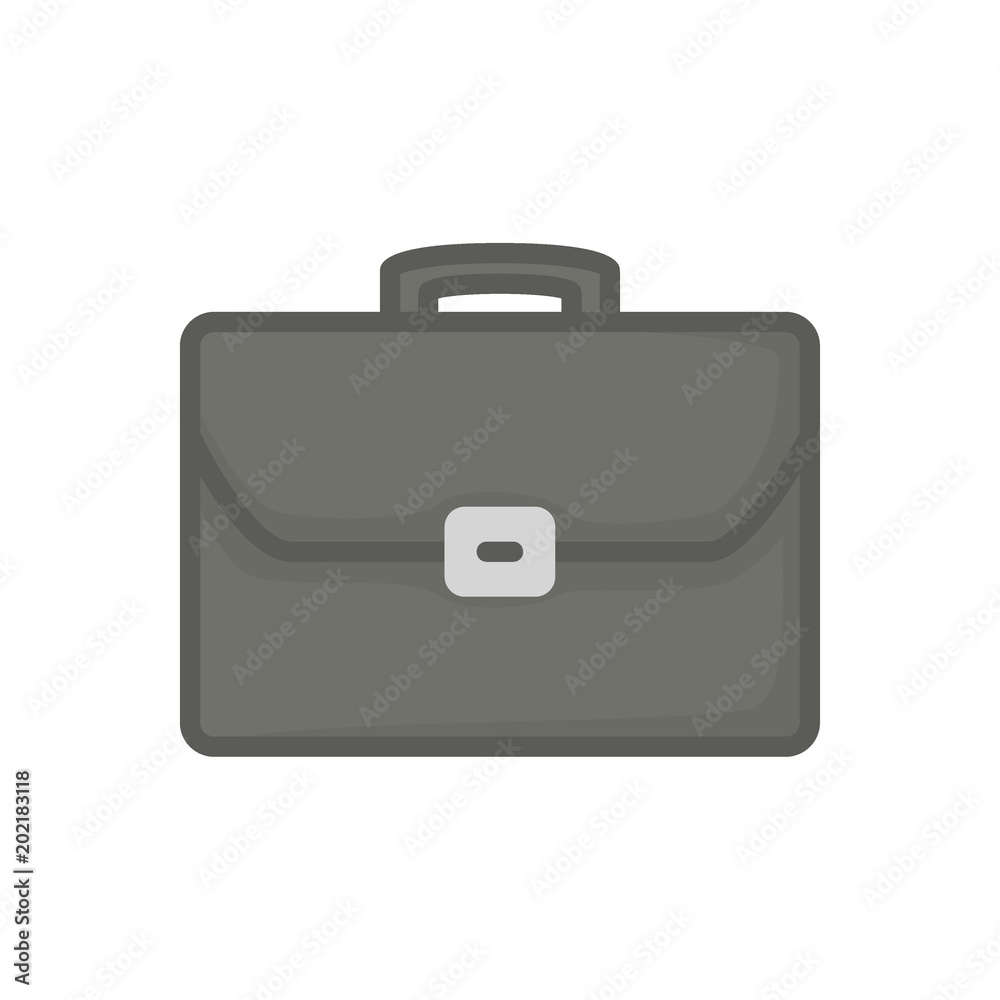 Briefcase meeting business flat icon vector Briefcase meeting business flat icon vector