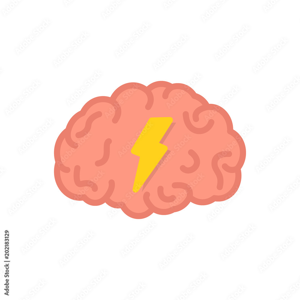 Brainstorm meeting business flat icon vector Brainstorm meeting business flat icon vector