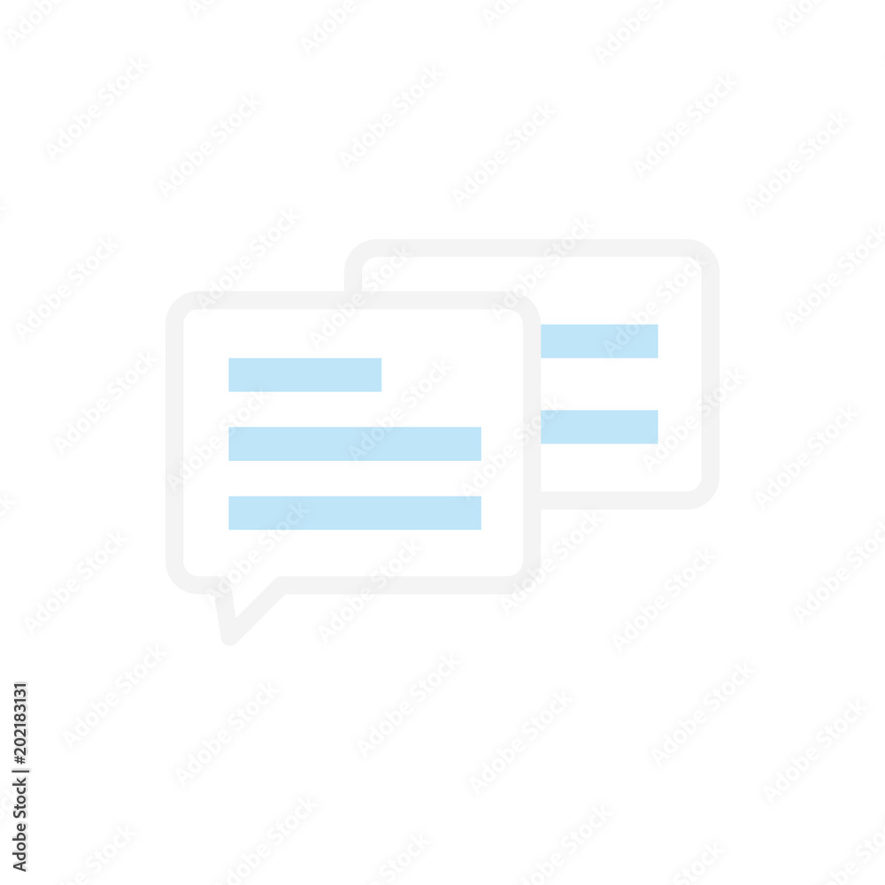 Chat conversation meeting business flat icon vector Chat conversation meeting business flat icon vector