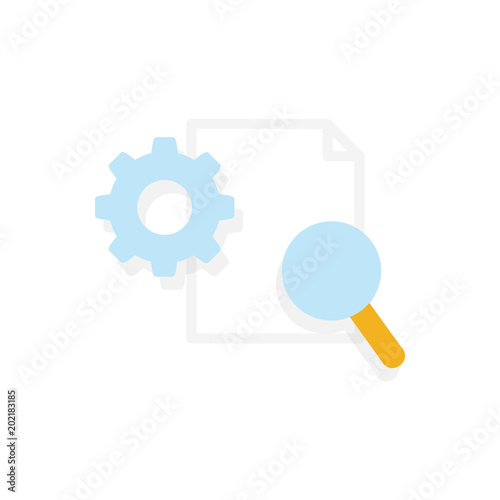 Search engine optimisation SEO business flat icon vector