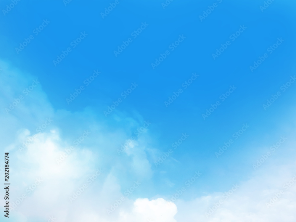Beautiful blue sky and cloud background