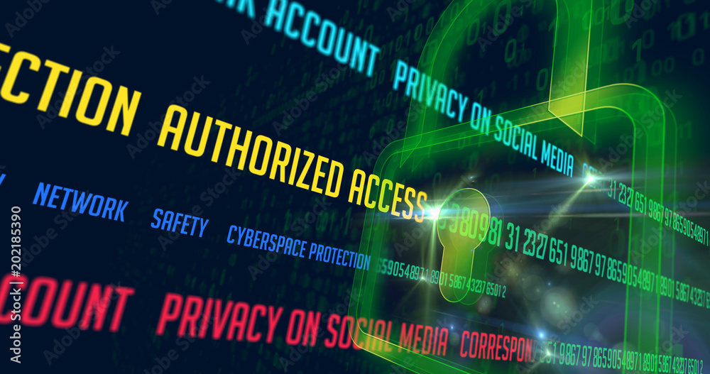 Obraz premium Cyber security buzzwords