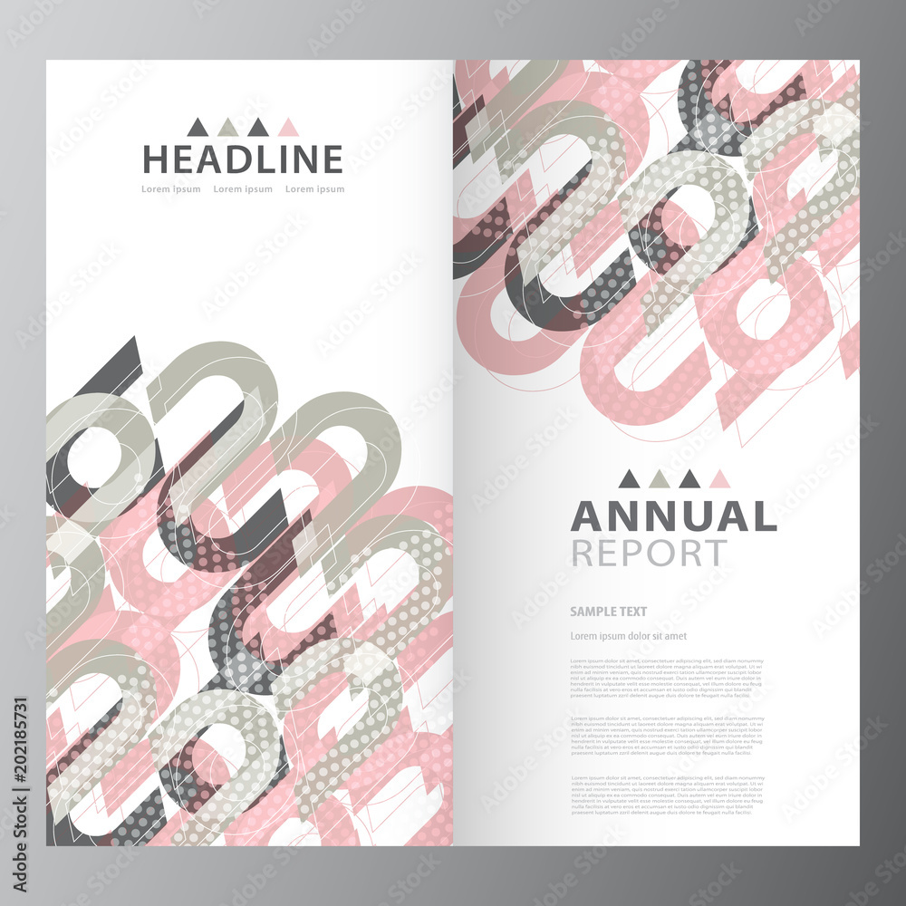 Fototapeta premium Annual business report template