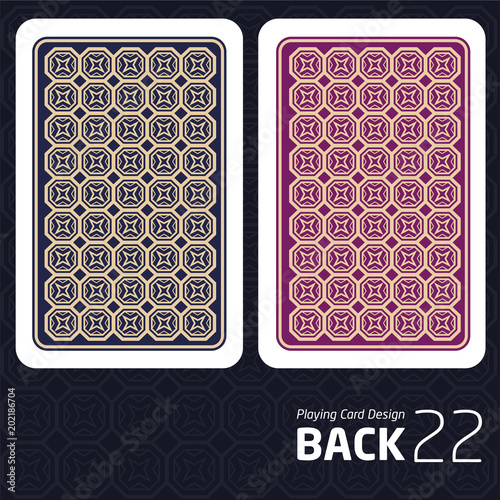 Card Back Abstract Pattern Background Underside