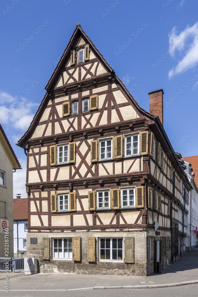 Fototapeta premium beautiful timbered house in Sindelfingen Germany