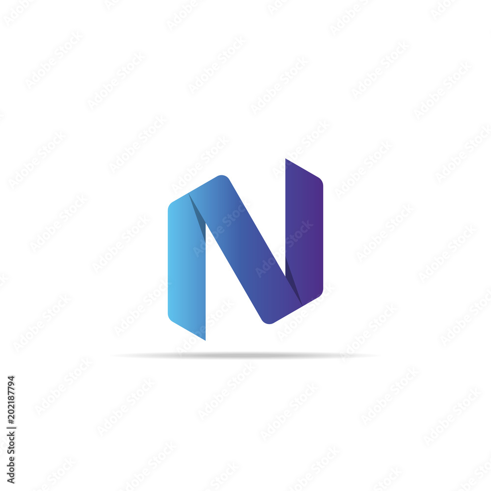 Letter N logo icon shape concept design. business corporate logo template element. vector illustration. Letter N logo icon shape concept design. business corporate logo template element. vector illustration.