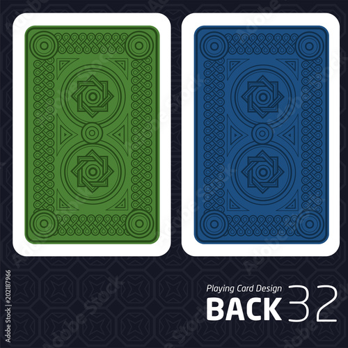Card Back Abstract Pattern Background Underside