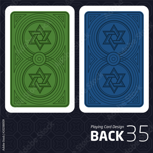 Card Back Abstract Pattern Background Underside