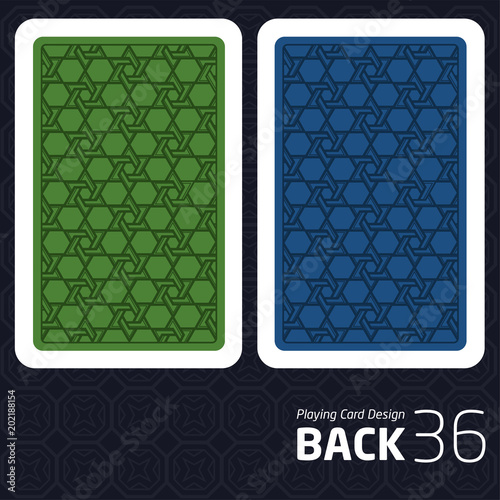 Card Back Abstract Pattern Background Underside photo