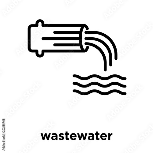 wastewater icon isolated on white background