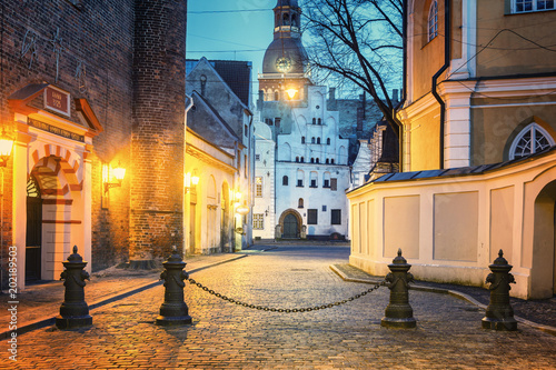 Riga at Night photo