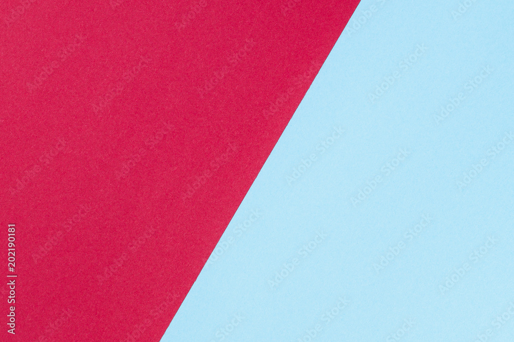 Two tone of blue and red tones paper background