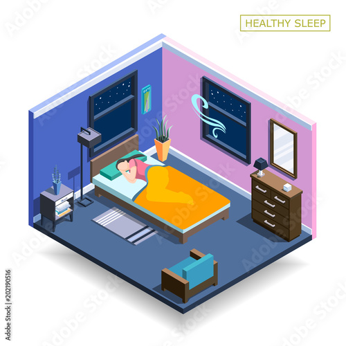 Full Sleep Isometric Composition