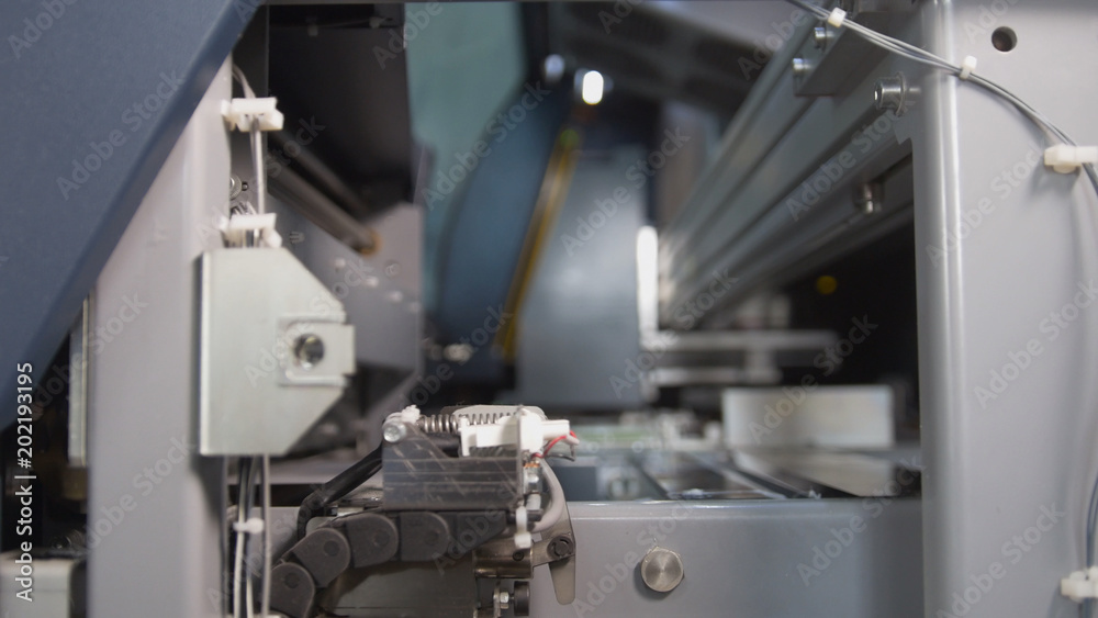 Printing press production line in the printing house