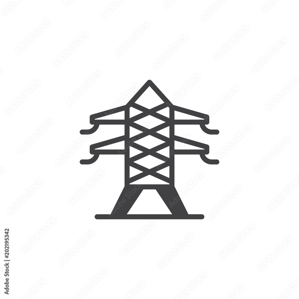 Electric tower vector icon. filled flat sign for mobile concept and web design. Electricity transmission tower simple solid icon. Symbol, logo illustration. Pixel perfect vector graphics Electric tower vector icon. filled flat sign for mobile concept and web design. Electricity transmission tower simple solid icon. Symbol, logo illustration. Pixel perfect vector graphics