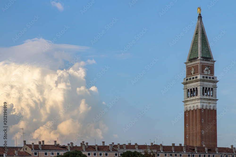 St Mark's Campanile from Grand Canal, Venice