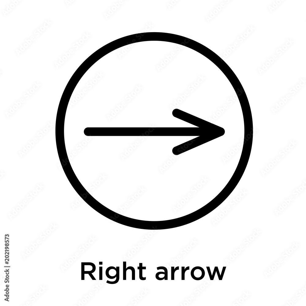 Right arrow icon isolated on white background Right arrow icon isolated on white background