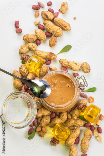 Natural peanut butter with ...
