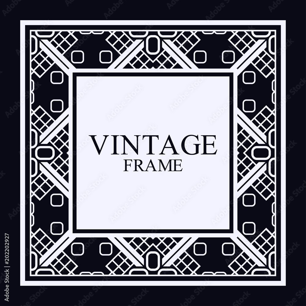 Art Deco frame border Art Deco frame border