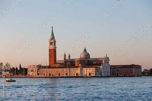 Basilica San Giorgio Maggiore in Venice, Italy shot at sunrise
