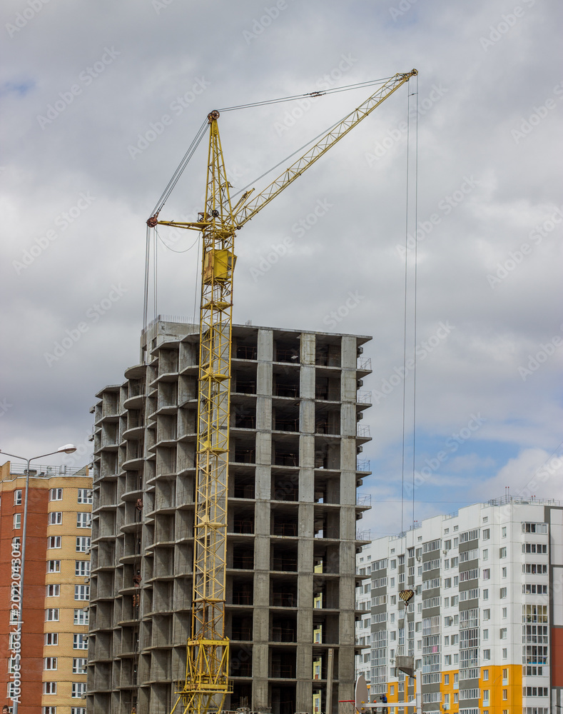 Construction of a new apartment building