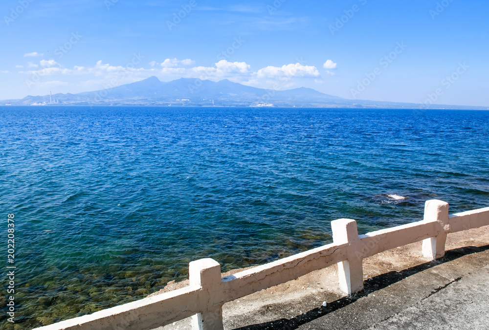 Beautiful Mount Mariveles from Corregidor Island, Manila, Philippines Beautiful Mount Mariveles from Corregidor Island, Manila, Philippines