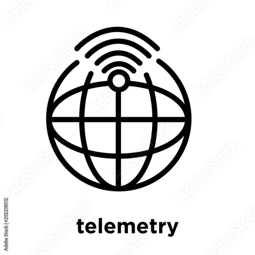 Wallpaper Mural telemetry icon isolated on white background Torontodigital.ca