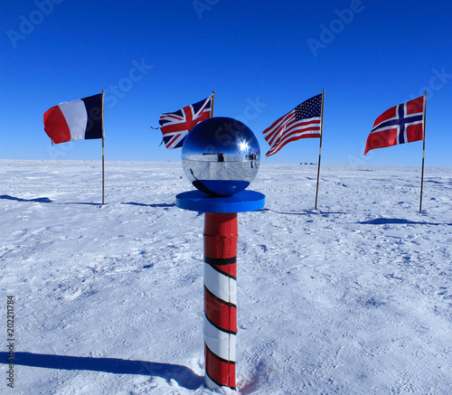 Fotografie, Obraz The South Pole, Antarctica