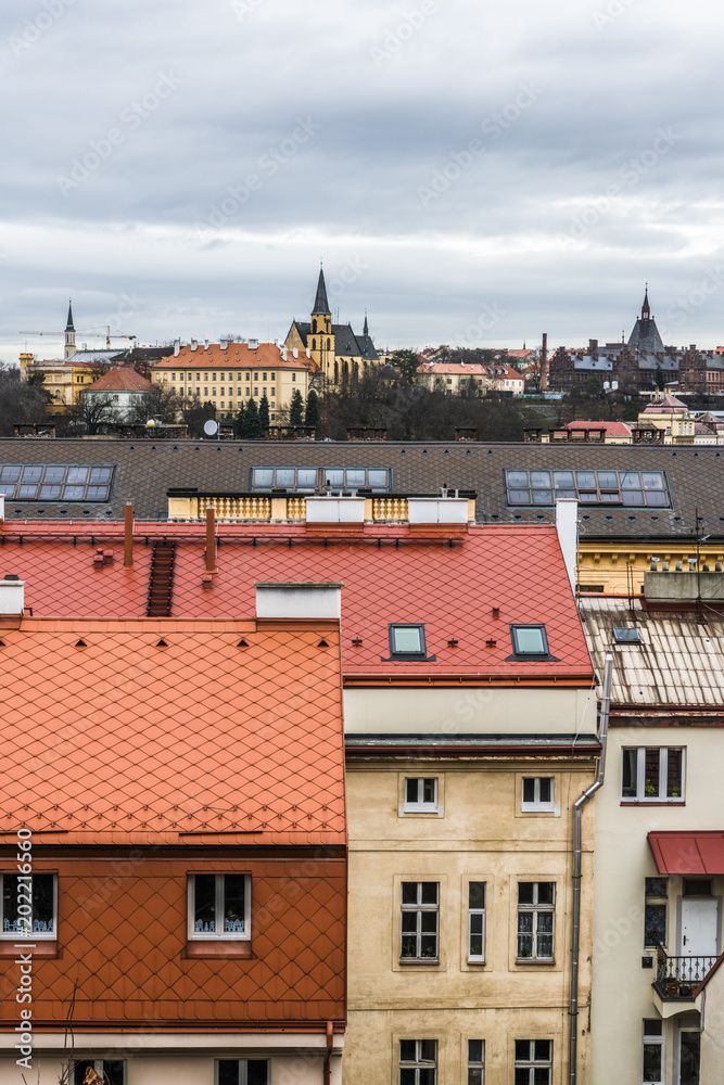 Obraz premium Winter sketches of old Prague