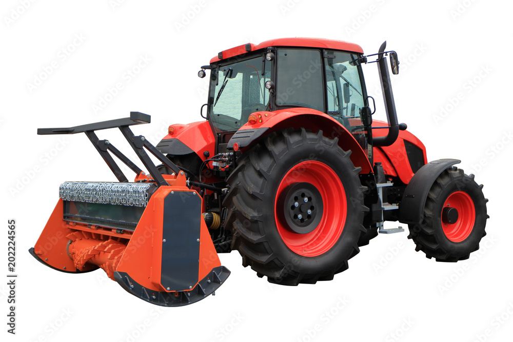 Obraz premium The mulcher. Agricultural machine for soil preparation.