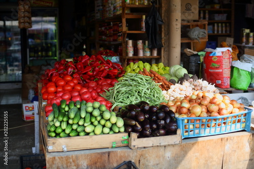 fruits and vegetables on the market in Georgia in Batumi