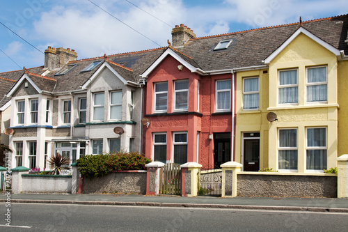 Row of Typical English Terraced Houses